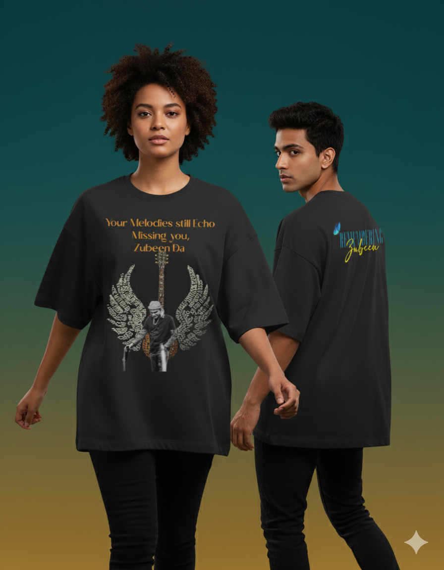 ZubeenMelodies-Unisex Terry Oversized Tee